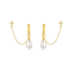 KIAH PEARL DOUBLE EARRING 0109
