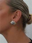 GEOGIANA MIXED TONED EARRINGS 0112 3