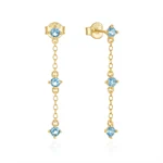 SHARNI BABY BLUE EARRING STUD 0164