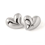 JODIE HEART SILVER EARRINGS 0179