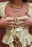 ARICA COREL CHARM NECKLACE 0196 2