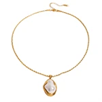 BELIZE PEARL DROP NECKLACE 0201