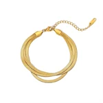 TRIPLE SNAKE CHAIN BRACELET 0299