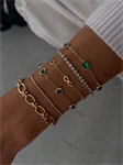 FRANCA GREEN HEART BRACELET 0303 2