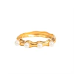 ANYA PEARL ADJUSTABLE RING 0361