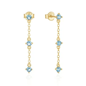 SHARNI BABY BLUE EARRING STUD 0164