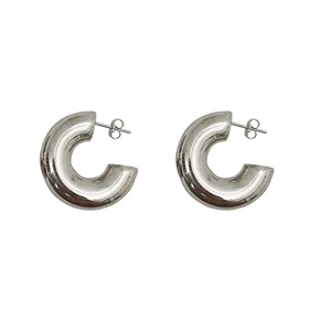 LANA CHUNKY SILVER EARRING 0174
