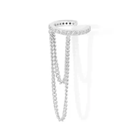 ALESSIA CUFF SILVER EARRING 0184