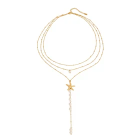 JUDY STARFISH LAYERED NECKLACE  0193