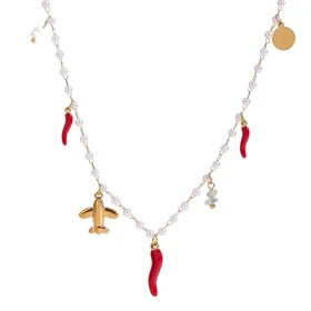 CHARLIZE TRAVELER CHARM NECKLACE 0209