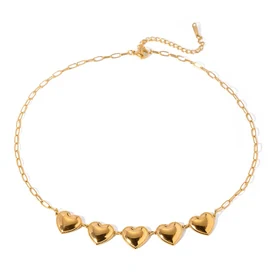 NATASSIS HEART CHOKER NECKLACE 0230