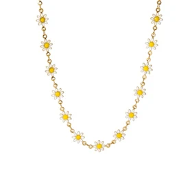 DAISY WHITE NECKLACE 0245
