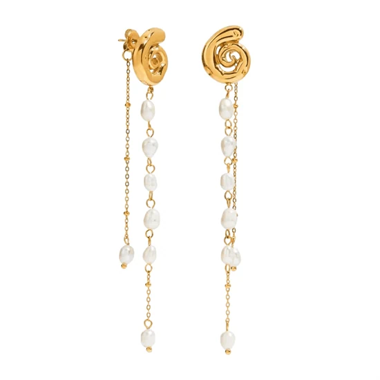 AYELLA SHELL PEARL EARRINGS 064