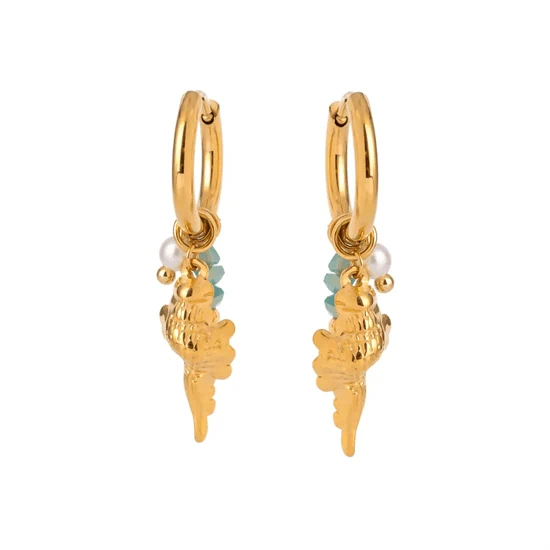 ASTRA SHELL CHARM EARRINGS 074