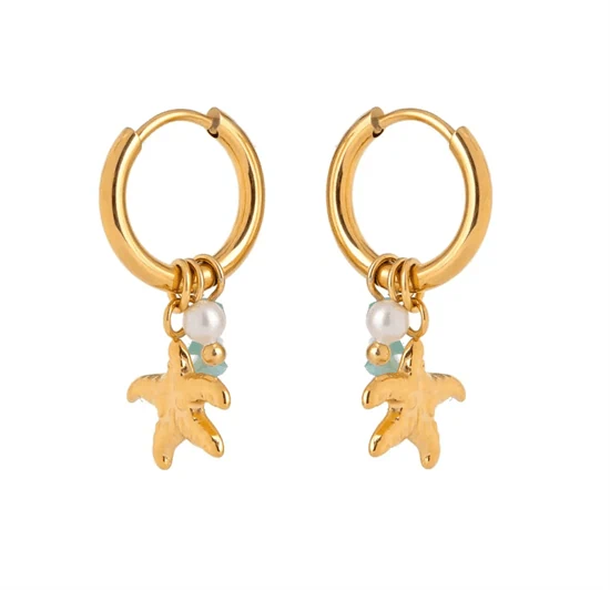LAYLA STARFISH CHARM EARRINGS 075