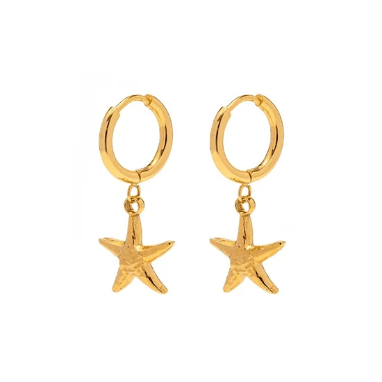 STARFISH HUGGIE EARRINGS 0121