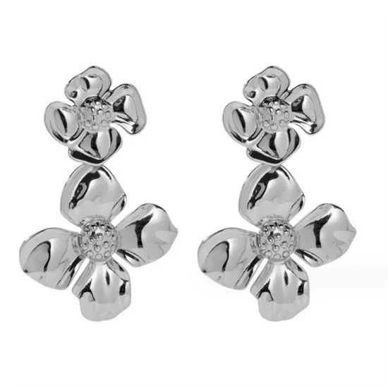 MONTANA FLOWER SILVER EARRINGS 0150