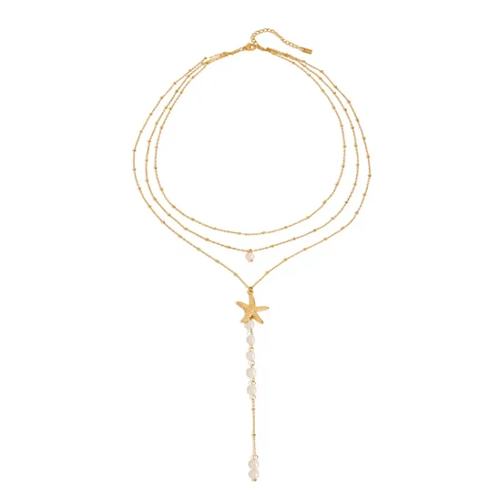 JUDY STARFISH LAYERED NECKLACE  0193
