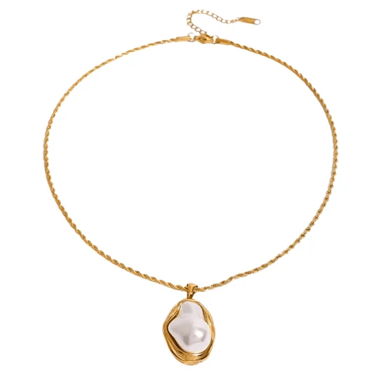BELIZE PEARL DROP NECKLACE 0201
