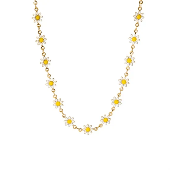 DAISY WHITE NECKLACE 0245