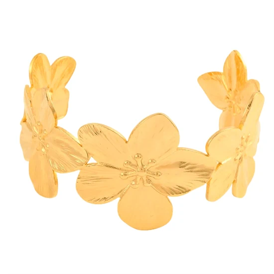 TAYA FLOWER CUFF BRACELET 0257