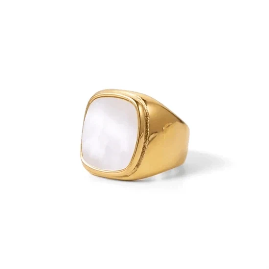 HAYES MOTHER OF PEARL RING 0349